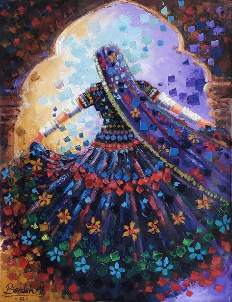 Dance Art Drawing, Pakistani Art, Canvas Art Painting Abstract, Rajasthani Painting, Canvas Display, Mughal Art Paintings, Rajasthani Art, India Painting, Cultural Art