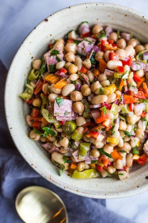 Grinder Dense Bean Salad - So Happy You Liked It Arugula Bean Salad, Buffalo Chicken Dense Bean Salad, Dense Bean Salad Vegetarian, Chipotle Chicken Dense Bean Salad, Easy Dense Bean Salad, Mediterranean Dense Bean Salad, Vegan Dense Bean Salad, Bean Dense Salad, Bean Salad Italian