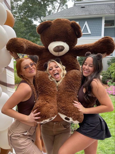 Cute bidday theme ideas sorority recruitment bear theme Bear Bid Day Theme, University Of Rhode Island Aesthetic, Bear Bid Day, Camp Bid Day Theme, Rhode Island Aesthetic, Sorority Aesthetic, Little Gifts Sorority, Recruitment Themes, University Of Rhode Island