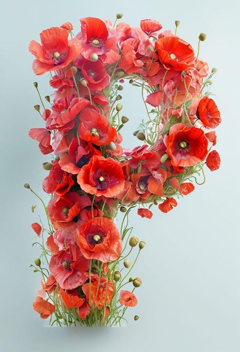 Flower letters diy