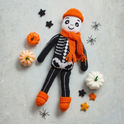 Skeleton Knitting Pattern, Colourwork Knitting, Casting Off Knitting, Knitting For Charity, Spooky Skeleton, 4 Ply Yarn, Pattern Knitting, Moss Stitch, Fingerless Mittens