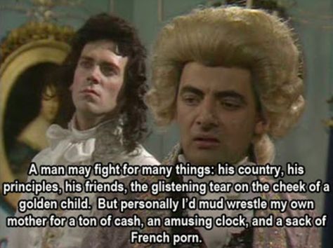 Blackadder Quotes, Black Adder, British Tv Comedies, British Sitcoms, Rowan Atkinson, British Humor, British Comedy, Monty Python, British Tv