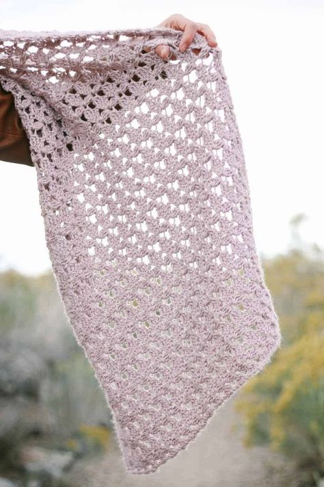 Crochet Patterns Using 2 Weight Yarn, Crochet Lacy Scarf Pattern Free, Crochet Lace Scarf Pattern Free, Crochet Lace Shawl Pattern Free, Lace Stitch Crochet, Lace Crochet Stitches, Crochet Lace Wrap, Lace Crochet Scarf, Crochet Lacy Scarf