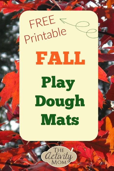 Fall Play Dough Mats for kids that are free printable resources. Use the Fall play dough mats in the classroom or at home. Fall Playdoh Activities, Autumn Play Dough Ideas, Thanksgiving Play Doh Mats, Play Dough Mats Free Printables, Thanksgiving Playdough Mats, Apple Playdough Mats Free Printables, Playdoh Mats Printable Free Fall, Leaf Playdough Mats, Pumpkin Playdough Mats