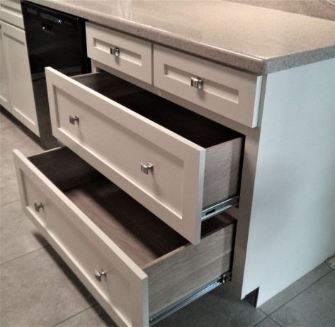 Converting Lower Cabinets to Drawers - Kitchen Craftsman - Geneva, Illinois Kitchen Craftsman, Pull Out Kitchen Cabinet, Geneva Illinois, Replacing Cabinets, Corner Drawers, Cabinet Molding, Update Kitchen Cabinets, Kitchen Cabinet Drawers, Condo Kitchen