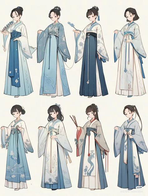 Chinese Cultivation Outfits, Chinese Clothing Traditional, Hanfu Traditional, Asian Design, Fashion Illustration Dresses, Fashion Design Drawings, Fantasy Dress, Chinese Clothing, Traditional Fashion