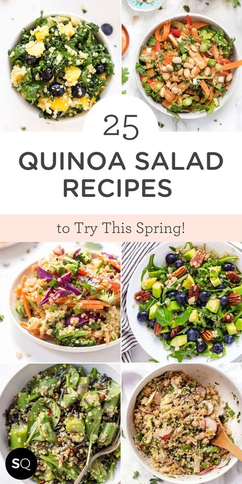 Quinoa Salad Recipes High Protein, Is Quinoa Gluten Free, Healthy Lunch With Quinoa, Gluten Free Quinoa Salad Recipes, Vegetarian Salad Recipes Lunch, Quinoa Food Prep, Quinoa Spring Mix Salad, Quick Quinoa Salad, Quinoa In Salad