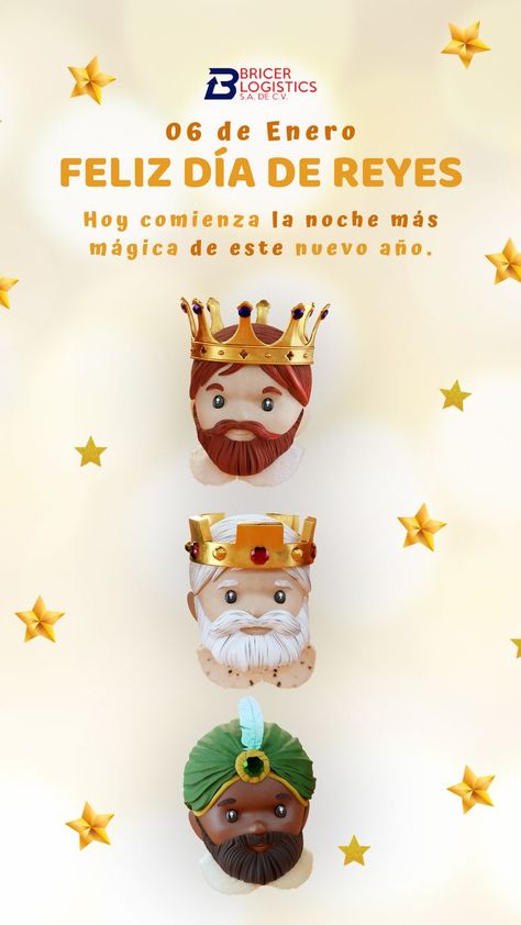 El amor es el mejor regalo de Reyes. Espero que este año te traigan, pues, lo mejor. Felices Reyes Magos, con amor! 👑🤩✨ Solicita información: 📲 8677 277 791 📱 WhatsApp: https://wa.link/bricer #BricerLogistics #paqueteria #envios #rapido #seguro #calidad #diadereyes #reyesmagos Creative Advertising