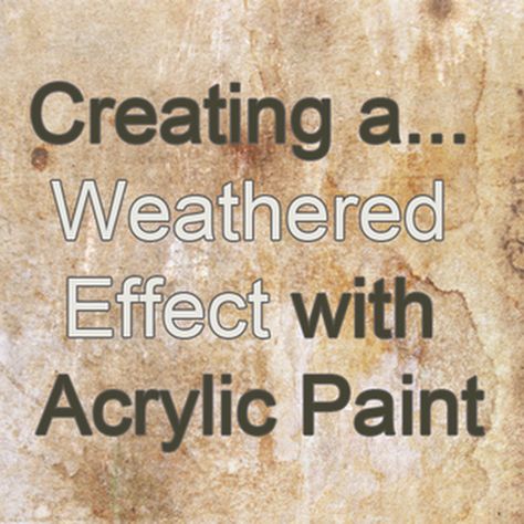 How to Create a Vintage, Rust, Aged and Crackle Effect with Acrylic Paint Acrylic Tutorials, Acrylic Painting Lessons, Acrylic Painting Tips, Acrylic Painting Techniques, Acrylic Painting Tutorials, Art Instructions, Painting Lessons, Painting Tips, Look Vintage