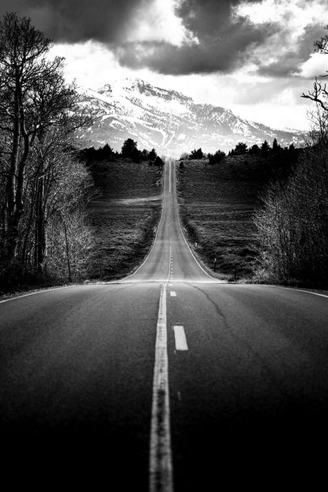 Road To Mountains Tattoo, Long Road Tattoo, Highway Tattoo Ideas, Mountain Road Tattoo, Road Tattoo Design, Highway Tattoo, Trucker Tattoo, Road Tattoo, Berg Tattoo