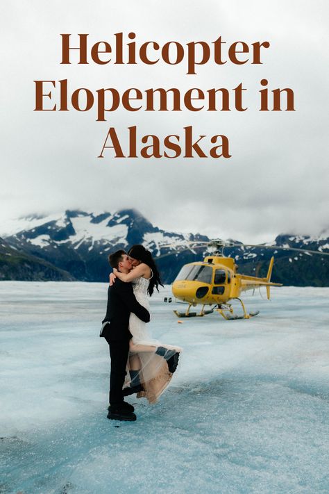 If you’re wanting an adventurous wedding, you might be wondering how to have a helicopter elopement in Alaska. So I made this guide for you to plan your ultimate adventurous helicopter elopement in the amazing state of Alaska. Alaska Weddings, Helicopter Wedding, Helicopter Elopement, Alaska Wedding, Adventurous Wedding, Helicopter Tour, Mountain Lodge, Incredible Places, North Star