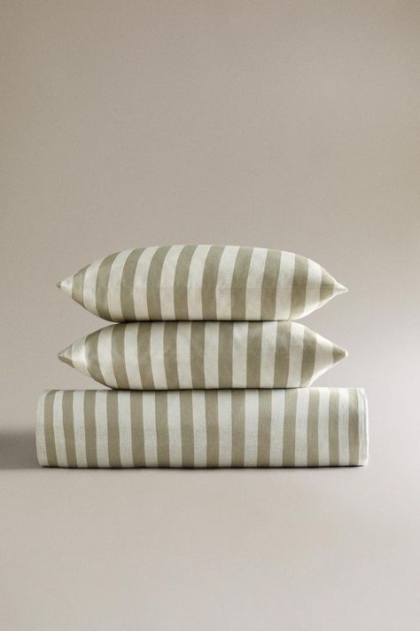 STRIPED BED LINEN | ZARA United States Striped Bedding, Linen Duvet Cover, Cargo Shirts, Linen Duvet Covers, Linen Duvet, Leather Shirt, Book Stationery, Linen Blazer, Clean Laundry