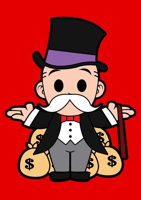 Wear this Monopoly Guy Chibi t-shirt as part of a costume or casual clothing. Monopoly Man, Graphic Design Images, Funny Caricatures, Old Cartoons, Monopoly, Kids Magnets, Phone Case Stickers, Case Stickers, Graffiti Art