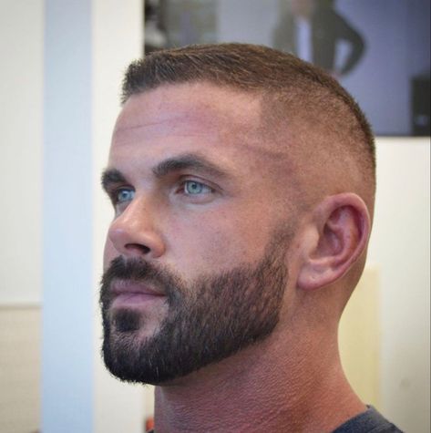 High Fade Crewcut, High Fade Short Hair, Very Short Haircut Men, High And Tight Haircut Fade, Mens High Fade Haircut, Short Beard Styles For Men, Shaved Head Styles, Men Short Hair Fade, Very Short Hair Men