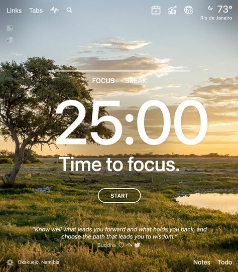 “Know well what leads you forward and what holds you back, and choose the path that leads you to wisdom.” - Buddha Reminder to start your Pomodoro timer to drop into deep work on the spot 🏁 ⏰ See how to use a Pomodor Timer here!