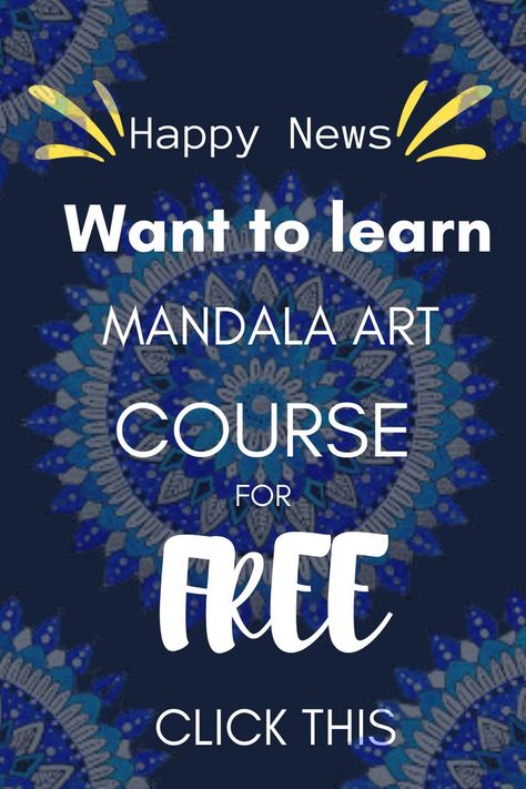 Hello everyone! Are you planning to learn mandala art. But dont want to spend money. Here i have a happy news for you join in our mandala art complete course for free!!!!!!! Mandala Tutorial, Draw Mandala, Happy News, Mandala Design Pattern, Black Pen, Spend Money, Basic Design, Art Courses, Mandala Design Art