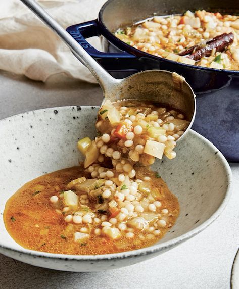 Recipe: Melissa Clark's Spiced Chicken and Couscous Soup with Vegetables \- Recipelink.com Melissa Clark Recipes, Couscous Soup, Chicken And Couscous, Meatball Sub Sandwiches, Soup With Vegetables, Savory Bread Puddings, Melissa Clark, Spiced Chicken, Burger Seasoning