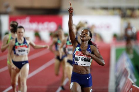 Kenya’s Faith Kipyegon laid down a huge marker for her chances of retaining the Olympic women’s 1500 metres title in Tokyo as she lowered her national... Faith Kipyegon, Olympic Women, Shelly Ann Fraser, 400m Hurdles, 1500m, Triple Jump, Us Olympics, 2020 Olympics, Pole Vault