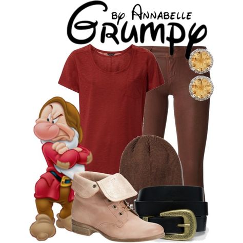 Grumpy by annabelle-95 on Polyvore featuring Koral, MJUS, Viducci, ASOS and Volcom Outfit Cartoon, Disney Trip Surprise, Disney Attire, Disney Bound Outfits Casual, Snow White Evil Queen, Everyday Cosplay, Halloween Idea, 7 Dwarfs, Snow White Disney