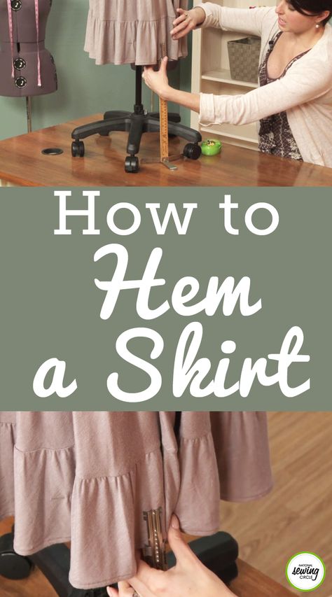 Skirt Hem Ideas, Hemming A Dress, How To Hem A Skirt, Hemming Skirt, How To Hem A Dress, Beginner Sewing Projects, Fat Quarter Projects, Sewing Circles, Beginner Sewing