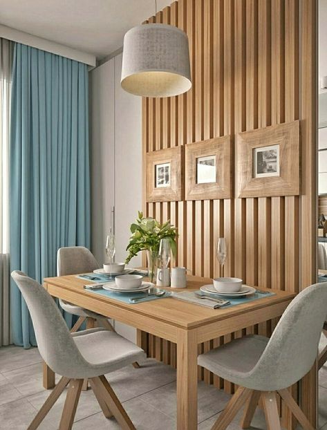 Image discovered by Robert Saddler. Find images and videos about blue, home and room on We Heart It - the app to get lost in what you love. Apartemen Studio, Haute House, Small Room Design, Interior Modern, Small Dining, Dining Room Design, Design Case, Room Table, Small Apartments