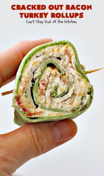 Cracked Out Bacon Turkey Rollups – Can't Stay Out of the Kitchen Turkey Rollups, Spinach Roll Ups, Tailgate Appetizers, Homemade Ranch Dressing Mix, Bacon Turkey, Tailgate Party Food, Cracked Out, Tailgate Snacks, Cheese Homemade