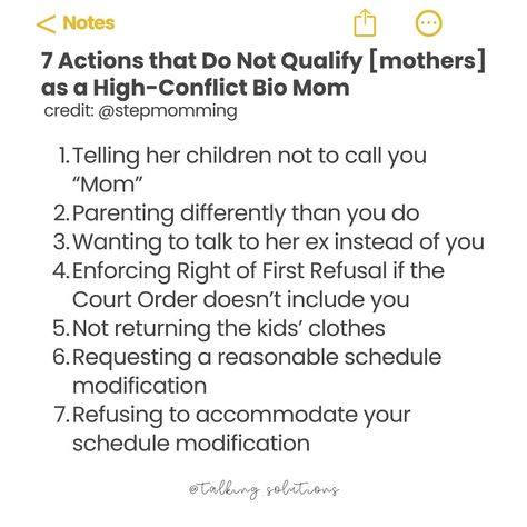 Contrary to what the lurkers may assume, or those who feel called out when I educate on the subject of a #weaponizedstepmom, we love a ✨healthy✨ stepmom around here! Kristen with @stepmomming said it best on her blog: “The more we stepmoms villainize the bio mom, the less seriously society will take us.” 👏🏼🎯 ❕ How many of you have been labeled “high conflict bio mom” by your narcissistic coparent and/or (more likely) the new supply for doing any of the above?! This is a common occurrence f... High Conflict Bio Mom, Bio Mom, Step Parenting, Life Story, True Life, Step Moms, Tell Her, Life Stories, How Many