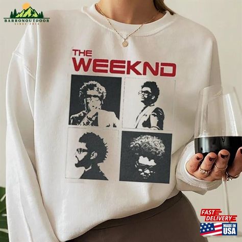 The Weeknd T-Shirt Vintage Hip Hoodie Classic Check more at https://barronoutdoor.com/product/the-weeknd-t-shirt-vintage-hip-hoodie-classic/ The Weeknd Tshirt Design, The Weeknd T Shirt, Weeknd Merch, The Weeknd Merch, Artist Merch, Bootleg Shirt, Merch Ideas, Shirt Print Design, Easy Trendy Outfits