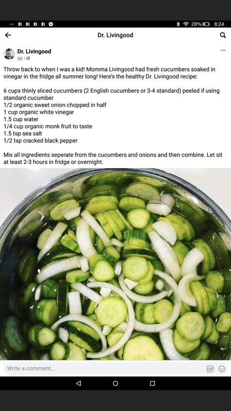 Livingood Recipes, Fat Flush Recipes, Caveman Diet Recipes, Dr Livingood, Caveman Diet, Cucumbers And Onions, Garden Veggies, English Cucumber, Vegan Pasta