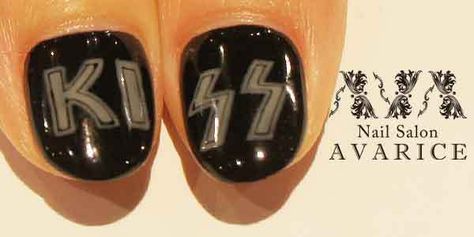 Kiss Rock Band, Band Nails, Rock Band, Nail Salon, Rock Bands, Kiss, Band, Nails