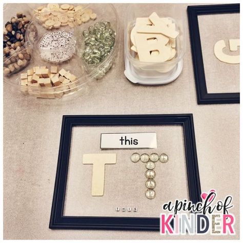 Wonderful provocation ideas from A Pinch of Kinder! Reggio Kindergarten, Provocation Ideas, Natural Classroom, Prek Literacy, Emergent Curriculum, Alphabet Centers, Reggio Classroom, Literacy Centers Kindergarten, Kindergarten Letters