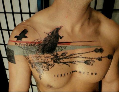 this is so amazing latin -"vulnerant omnes ultima necat" they all wound , the last kills ! Writen on sundials as a reminder that life is short ! Xoil Tattoo, New Tattoo Styles, 16 Tattoo, French Tattoo, Tattoo Zeichnungen, Men Tattoos, Geniale Tattoos, Trash Polka, Side Tattoos