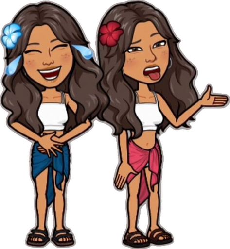 Cute Bitmoji Outfits Summer, Snapchat Bitmoji Couple, Christmas Bitmoji Outfits, Pretty Bitmoji Ideas, Summer Bag Essentials, Snapchat Best Friends, Cute Snapchat Bitmoji Ideas, Snapchat Avatar, Sleepover Party Games