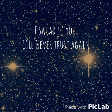 I swear to you , I'll never trust again #trust #never #quotes Ill Never Trust Again Quotes, I’ll Never Trust Again, I Will Never Trust Anyone Again, Never Trust Again, Friends Sayings, Merlin Characters, Never Quotes, Trust Yourself Quotes, Never Love Again