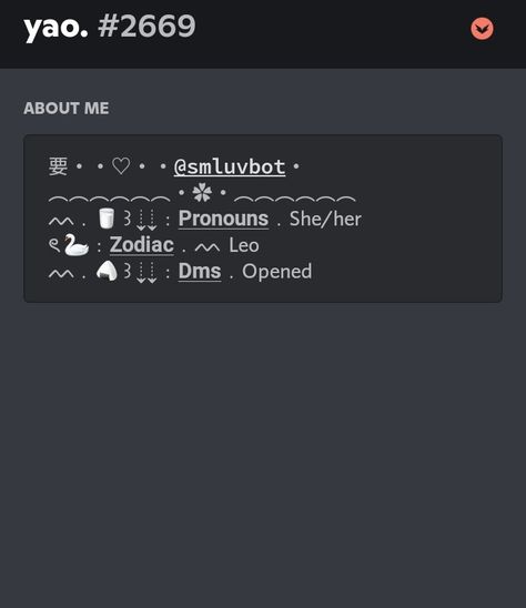 Discord Bio Layout Ideas, Aesthetic Bios For Discord, Aesthetic Discord Bio Ideas, Discord Profiles No Nitro, Discord Abt Me Idea, Cute Discord Bio Ideas, Discord Introduction Template, Discord Aesthetic Bio, Discord Bio Layout Copy And Paste