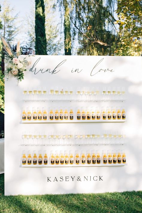 Champagne And Beer Wall, Seating Chart Drinks, Cocktail Wall Wedding, Wedding Beer Wall, Drink Seating Chart Wedding, Margarita Wall Wedding, Beer Wall Wedding, Margarita Wall, Wedding Seating Chart Drinks