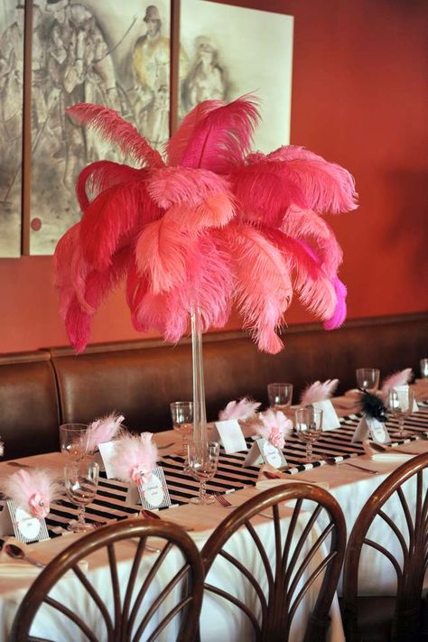 Parisian Fashion Show Birthday Party Ideas | Photo 9 of 12 | Catch My Party Pink Flamingo Party, Fashion Show Party, Fashion Show Themes, Parisian Party, Paris Theme Party, Birthday Table Decorations, Flamingo Birthday Party, Paris Birthday, Fiesta Tropical