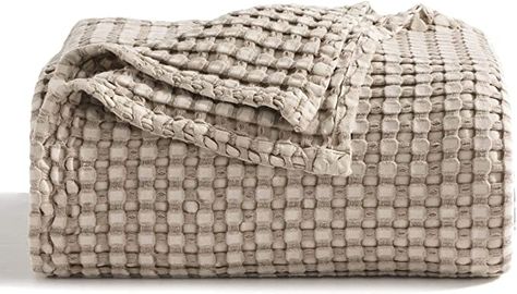 Amazon.com: Bedsure Cooling Bamboo Waffle Weave Blanket - Soft, Lightweight and Breathable Throw Blankets for Hot Sleepers, Luxury Cotton Throws for Bed, Couch and Sofa, Taupe 50x70Inches : CDs & Vinyl Sofa Taupe, Waffle Weave Blanket, Weave Blanket, Bamboo Blanket, King Size Blanket, Queen Size Blanket, Thermal Blanket, Waffle Blanket, Queen Blanket