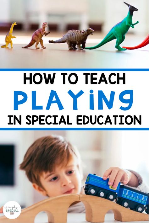 Teaching Play Skills, Social Emotional Learning Special Education, Early Intervention Activities Special Education, Early Childhood Special Education Activities, Functional Play Activities, Early Childhood Special Education Ideas, Visuals For Special Education, Special Education Activities Preschool, Structured Play Activities