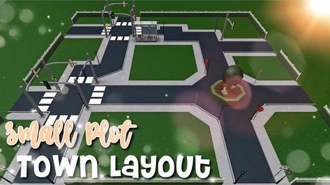 Bloxburg Town Layout Small Plot, Bloxburg Town Layout, Town Layout, Bloxburg Cottage, Bloxburg Town, Highlighting Techniques, House Decals, Town Ideas, City Layout