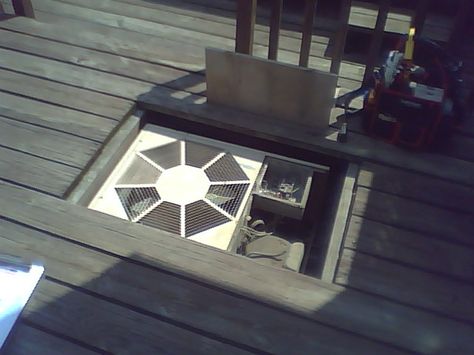 Deck over A/C Unit? Under Decks, Ac Units, Deck Designs Backyard, Backyard Inspiration, Decks Backyard, Back Porch, Deck Design, Outdoor Life, Coastal Living