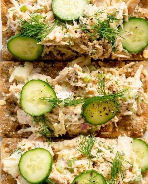 Vegan Smoked Whitefish Salad - Nosh With Micah Yom Kippur Recipes, Whitefish Salad, Canned Jackfruit, Hearts Of Palm, Break Fast, Vegan Mayo, Salad Healthy, Appetizers Recipes, Yom Kippur