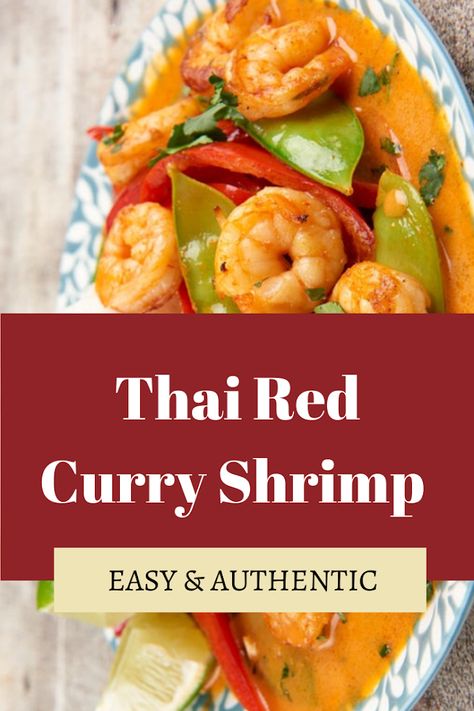 Easy & Authentic Thai Red Curry Shrimp Red Curry With Shrimp, Fish Red Curry, Red Curry Shrimp Recipe, Red Thai Curry Shrimp, Thai Red Curry Shrimp Recipe, Thai Red Curry Fish, Thai Curry Shrimp, Thai Shrimp Curry, Philippine Recipes