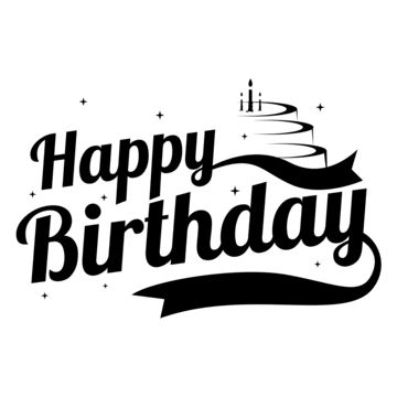 Happy Birthday Typography Design, Golden Happy Birthday, Lettering Happy Birthday, Happy Birthday Clipart, Sign Typography, Happy Birthday Font, Happy Birthday Typography, Happy Birthday Free, Happy Clipart