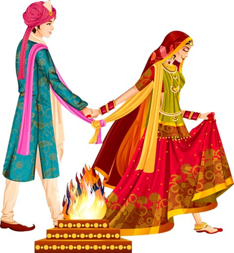 Bride And Groom Cartoon, Wedding Couple Cartoon, Couple Png, Shadi Card, Wedding Card Design Indian, Wedding Symbols, Indian Wedding Invitation Card Design, Wedding Vector Art, Couple Clipart