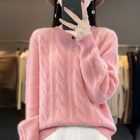 Wool Sweaters Womens, Women Sweaters Winter, Cashmere Sweater Women, Winter Pullover, Loose Pullover, Knitted Tops, Merino Wool Sweater, Knitwear Tops, Spring Tops