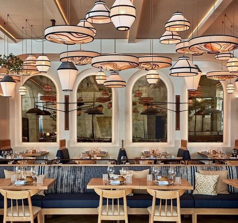 Home - COCOCOZY Leather Banquette Seating, Leather Banquette, Rockwell Group, Restaurants In Nyc, Architecture Restaurant, Elegant Restaurants, Ritz Carlton Hotel, Wooden Pendant Lighting, Banquette Seating