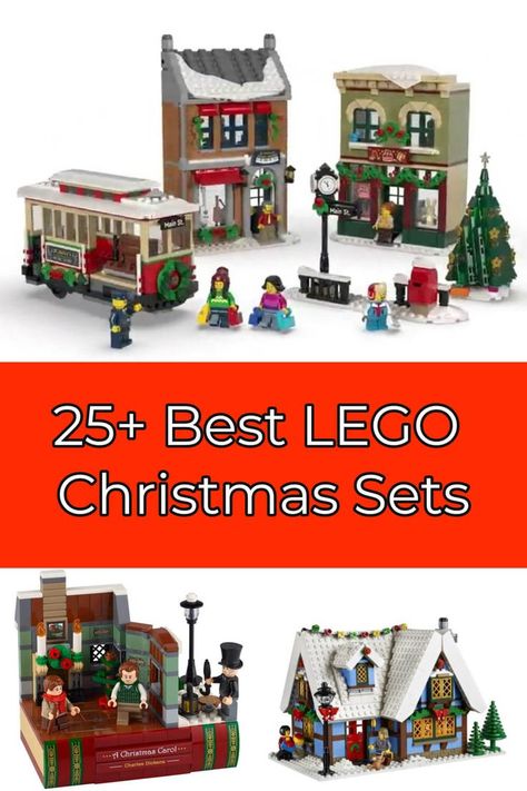 Christmas Lego Ideas, Lego House Instructions, Lego Christmas Train, Lego Christmas Sets, Lego Gingerbread House, Christmas Lego, Lego Christmas Village, Department 56 Christmas Village, Lego Winter Village