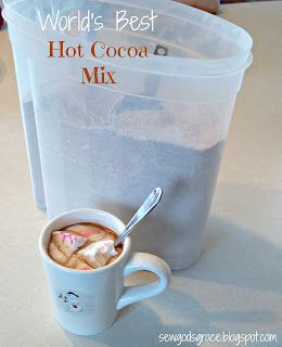 World's Best Hot Cocoa MIx Hot Chocolate Mix Recipes Dry, Cappuccino Mix Recipe, Hot Cocoa Packets, Best Hot Cocoa, Candle Making Recipes, Hot Chocolate Mix Recipe, Homemade Dry Mixes, Homemade Hot Chocolate Mix, Diy Hot Cocoa