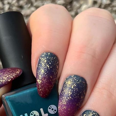 Holo Taco Nails, Holotaco Nails, Holo Taco Nail Art, Teal And Gold Nails, Nail Ideas Matte, Work Bestie, Holo Taco, Teal Nails, Holo Nails